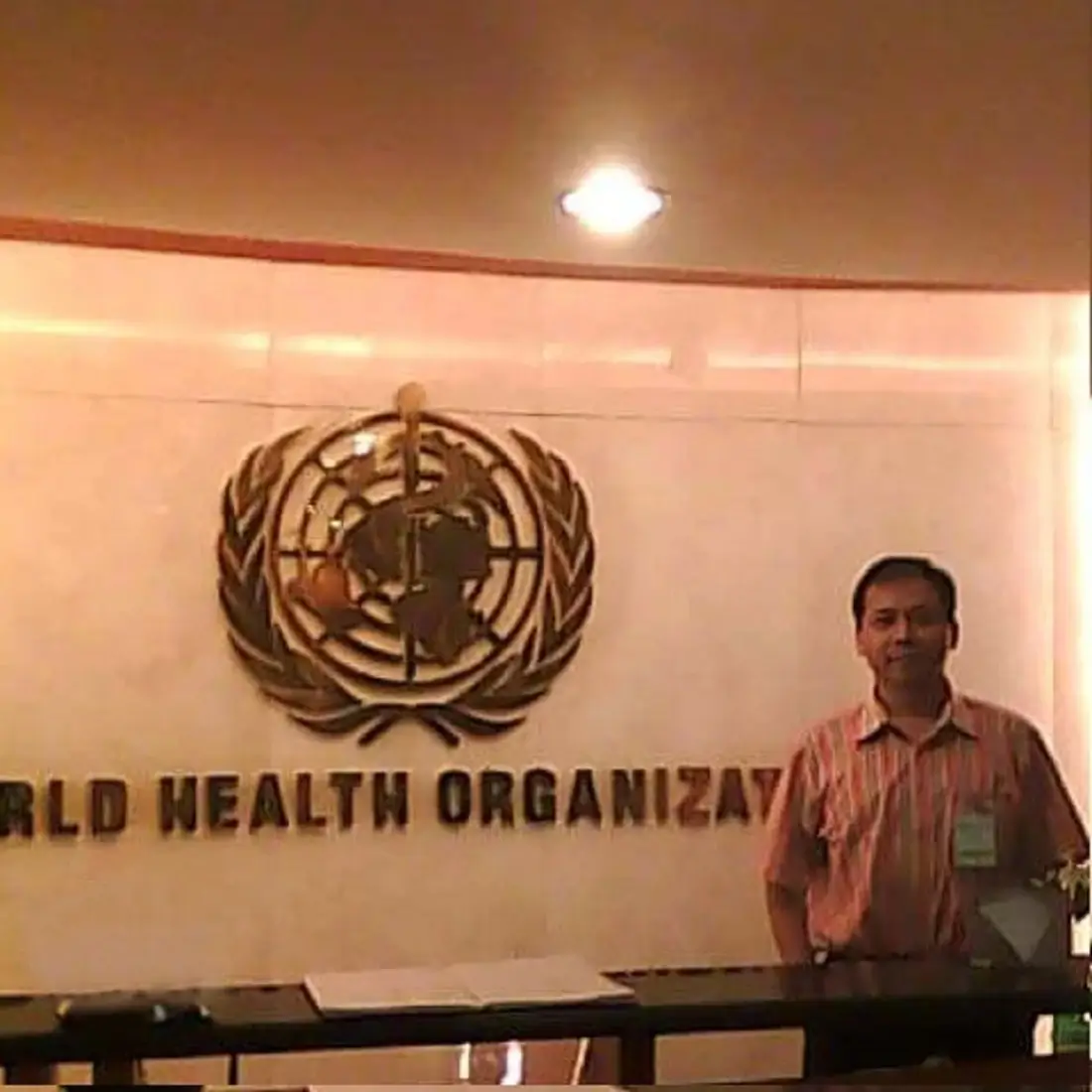 berpose di kantor who kuningan jakarta ketika pandemi h1n1 h5n1 dll