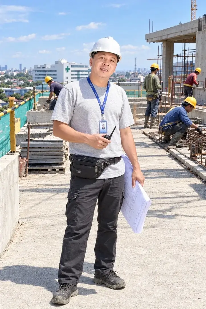 pak wijaya di proyek rumah sakit